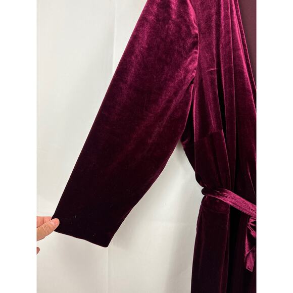 Eloquii Burgundy Velvet Jumpsuit - Picture 6 of 12